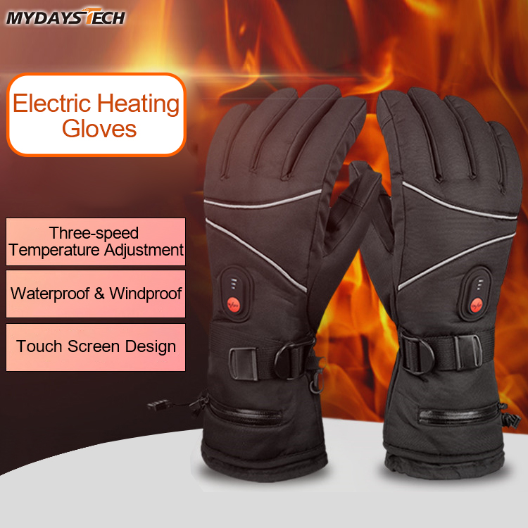 Touchscreen Waterproof Electric Heating Gloves for Winter Outdoor MTECG008