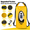Music Blueteeth Speaker Beach Waterproof Foldable LED Light Solar Dry Bag MSO-41