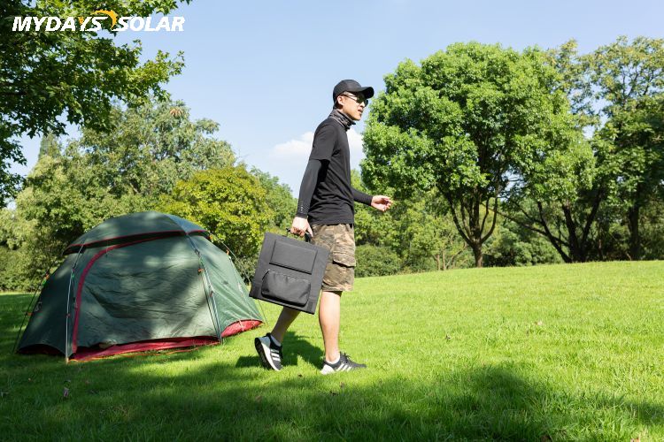 Portable 5 Output 24% Conversion Efficiency 100W Foldable Solar Panel Charger MSO-6