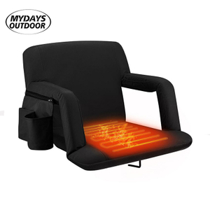 Wide Stadium Cushion With Armrests Padded Back Support MTECC011