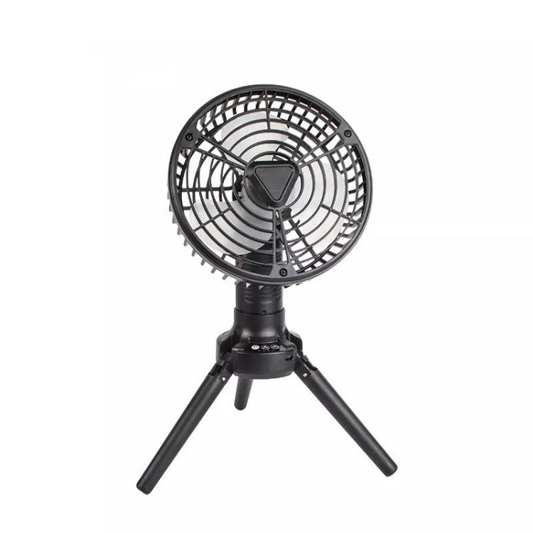270 Degrees Auto Rotation 3 Different Speeds LED Light Foldable Tripod Camping Fan MSO-13