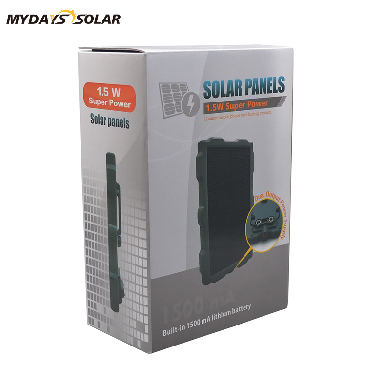 Fast Charge Portable Solar Panel Charger for Hunting Cameras MSO-211