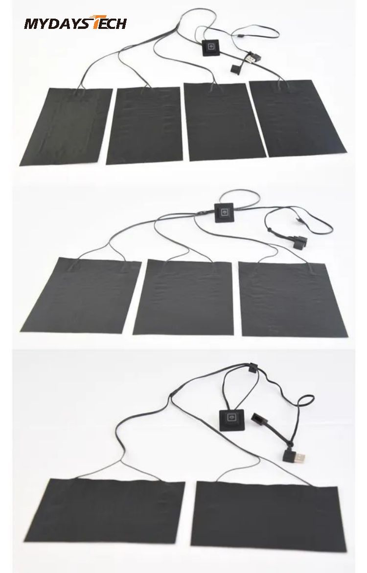 USB Carbon Fiber Heating Mat 5V USB Electric Heating Element Film Heater Pads MTECE008