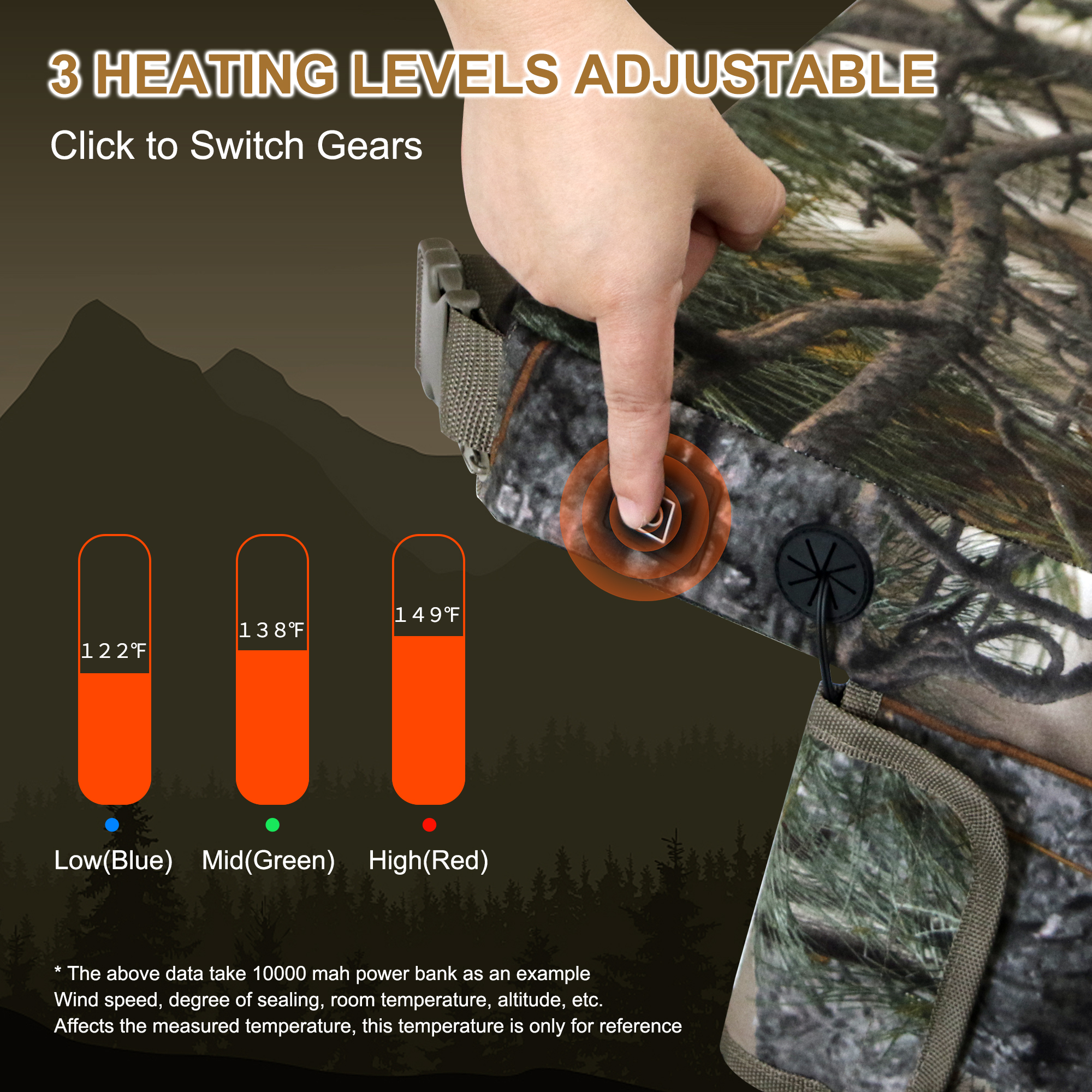 Camo Foam Mat Stadium Seat Cushion with Adjustable Strap MTECC002