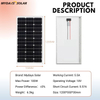 Waterproof High Quality 100W Solar Panel MSO-11