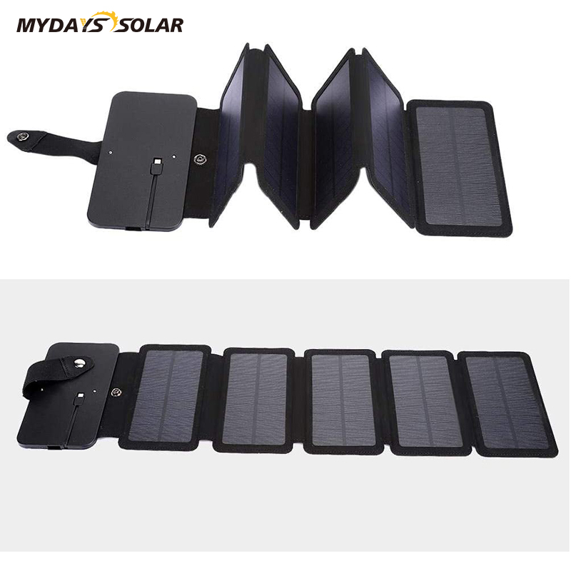 6W Portable Mobile Phones Power Bank Foldable Solar Panel Charger MDSW-1008