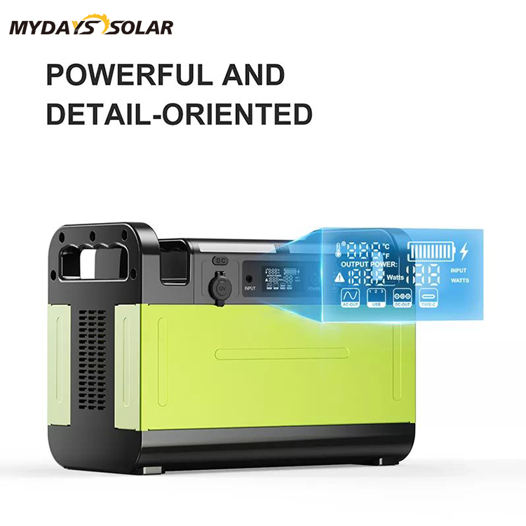 Lithium Batteri Litium Batteri i høj kapacitet 1500W bærbart kraftværk MSO-82