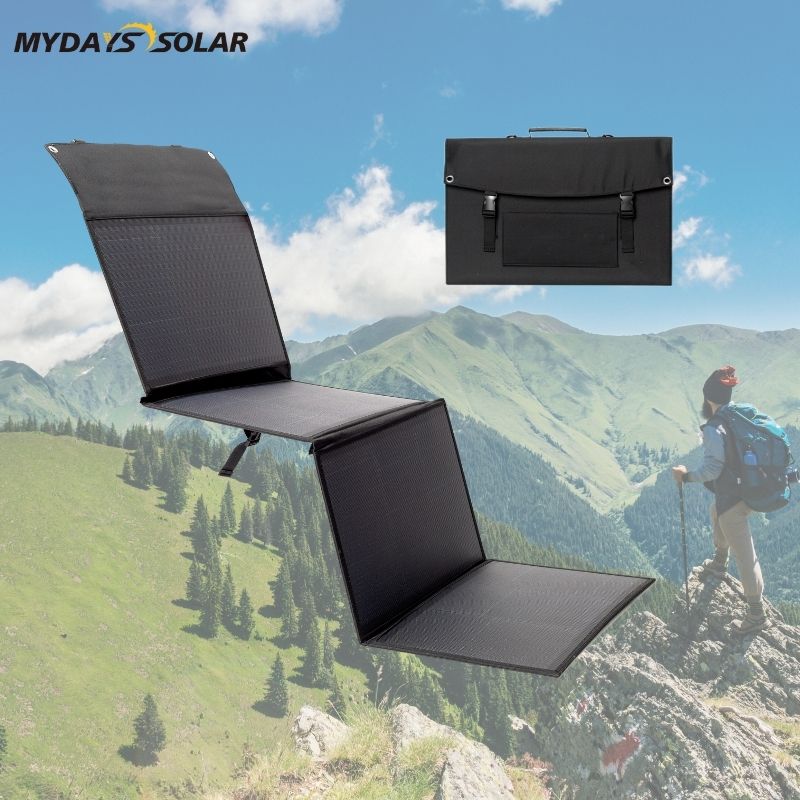 Portable 5 Output 24% Conversion Efficiency 100W Foldable Solar Panel Charger MSO-6