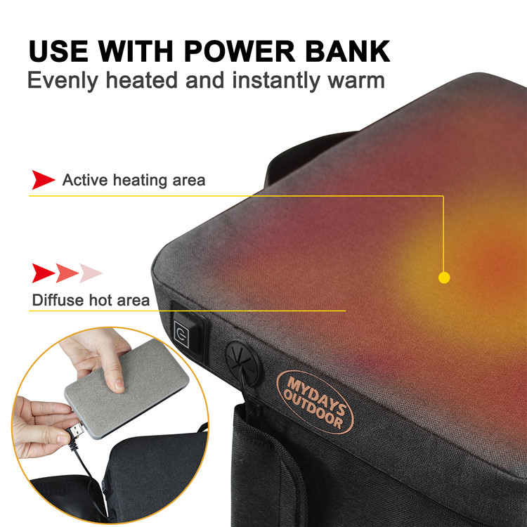 Portable Soft Washable Heated Seat Cushion manufacturerMTECC001
